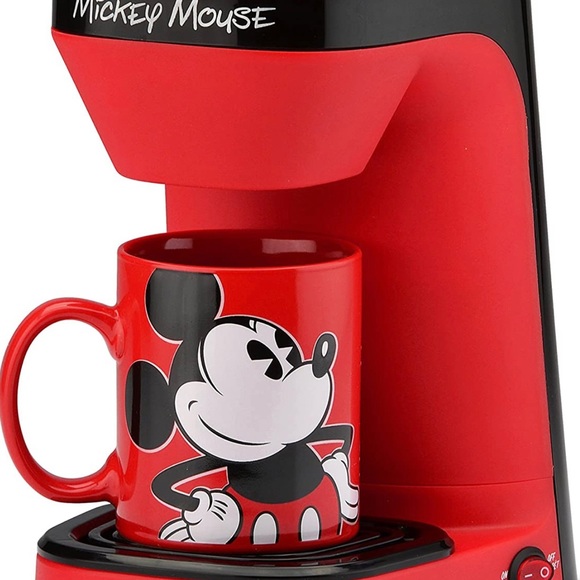 Disney Kitchen Disney Mickey Mouse Single Serve Coffee Maker Red